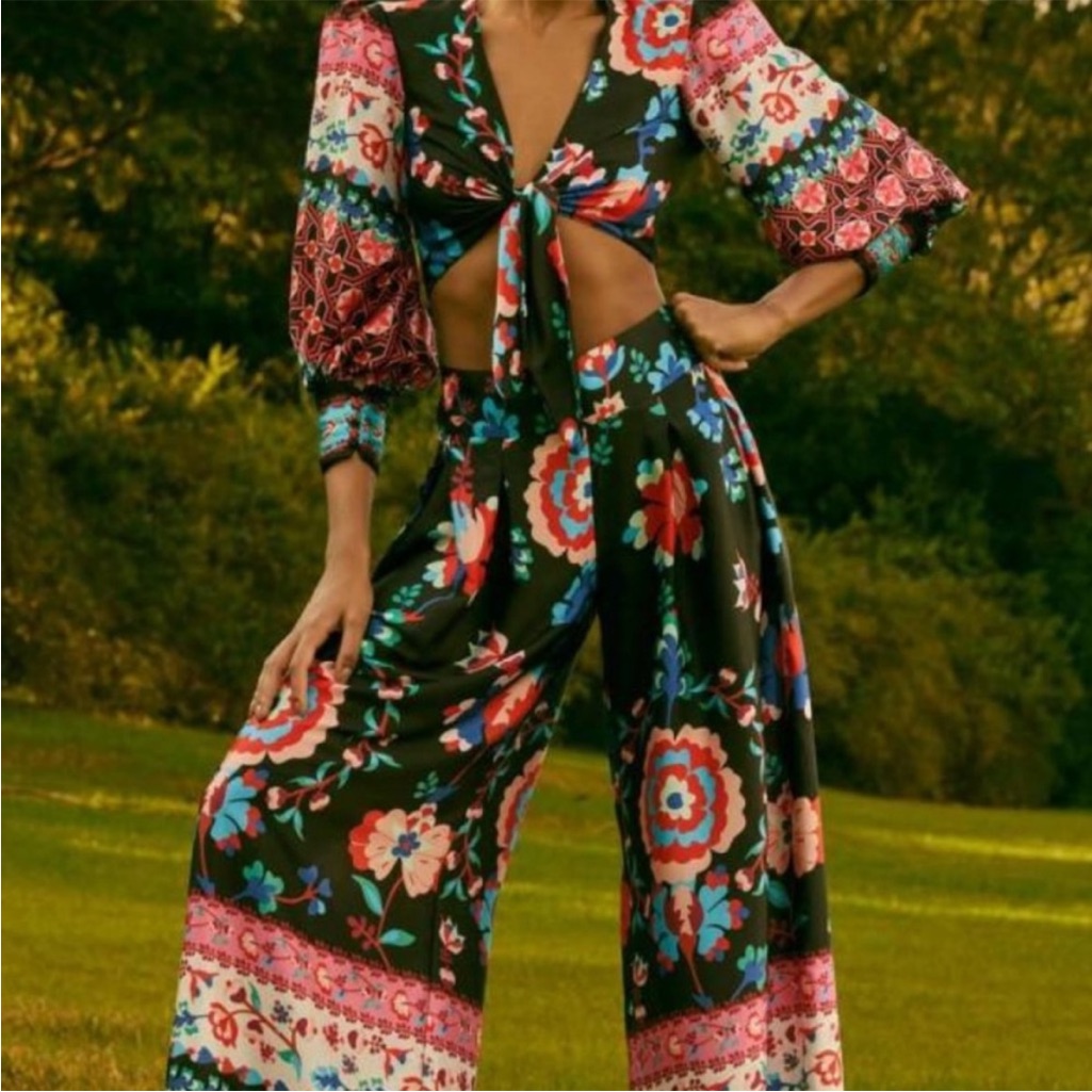 Patbo Matryo Wide Leg Resort Palazzo Pants Brand New Size 2 Msrp 495